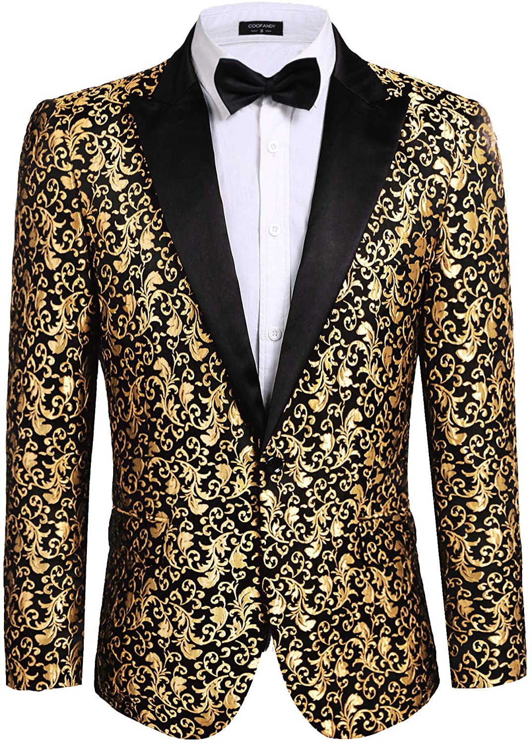 COOFANDY Men Floral Blazer Suit Jacket Dinner Party Prom Wedding ...