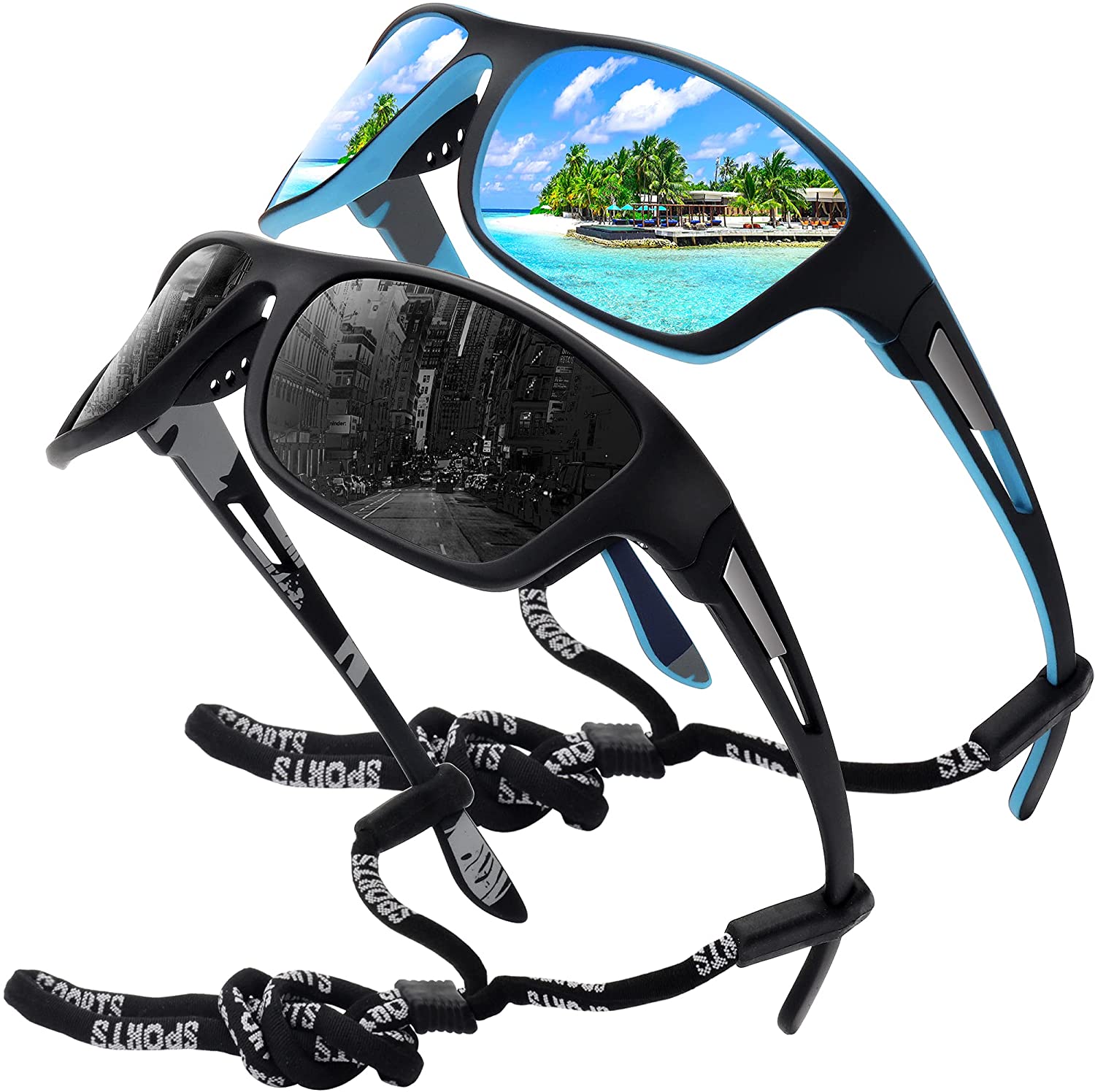 MEETSUN Polarized Sports Sunglasses for Men Fishing Cycling
