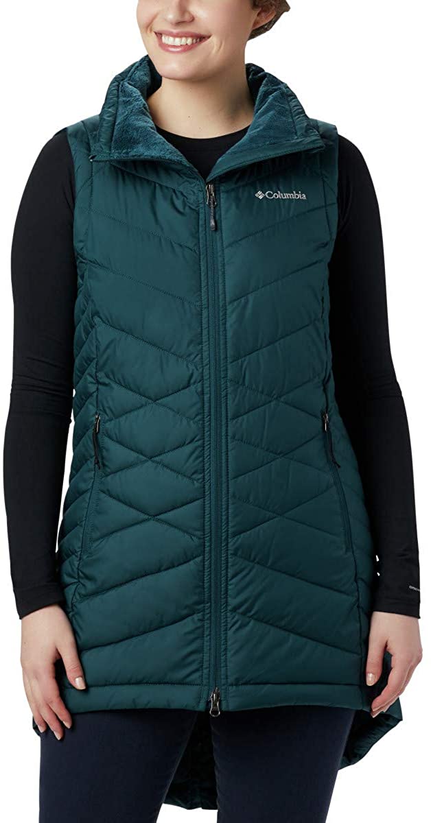 columbia women's heavenly long vest black