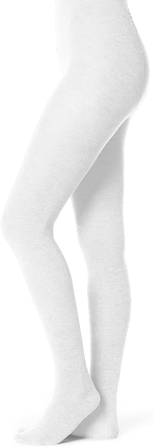EMEM Apparel Women's Plus Size Queen Opaque Footed Tights 