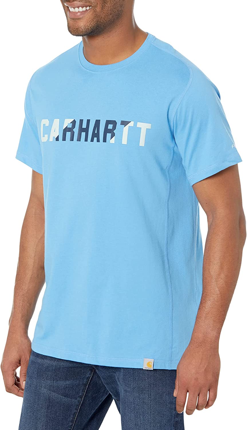 Carhartt Force® Relaxed Fit Midweight S/S Block Logo Graphic T-Shirt