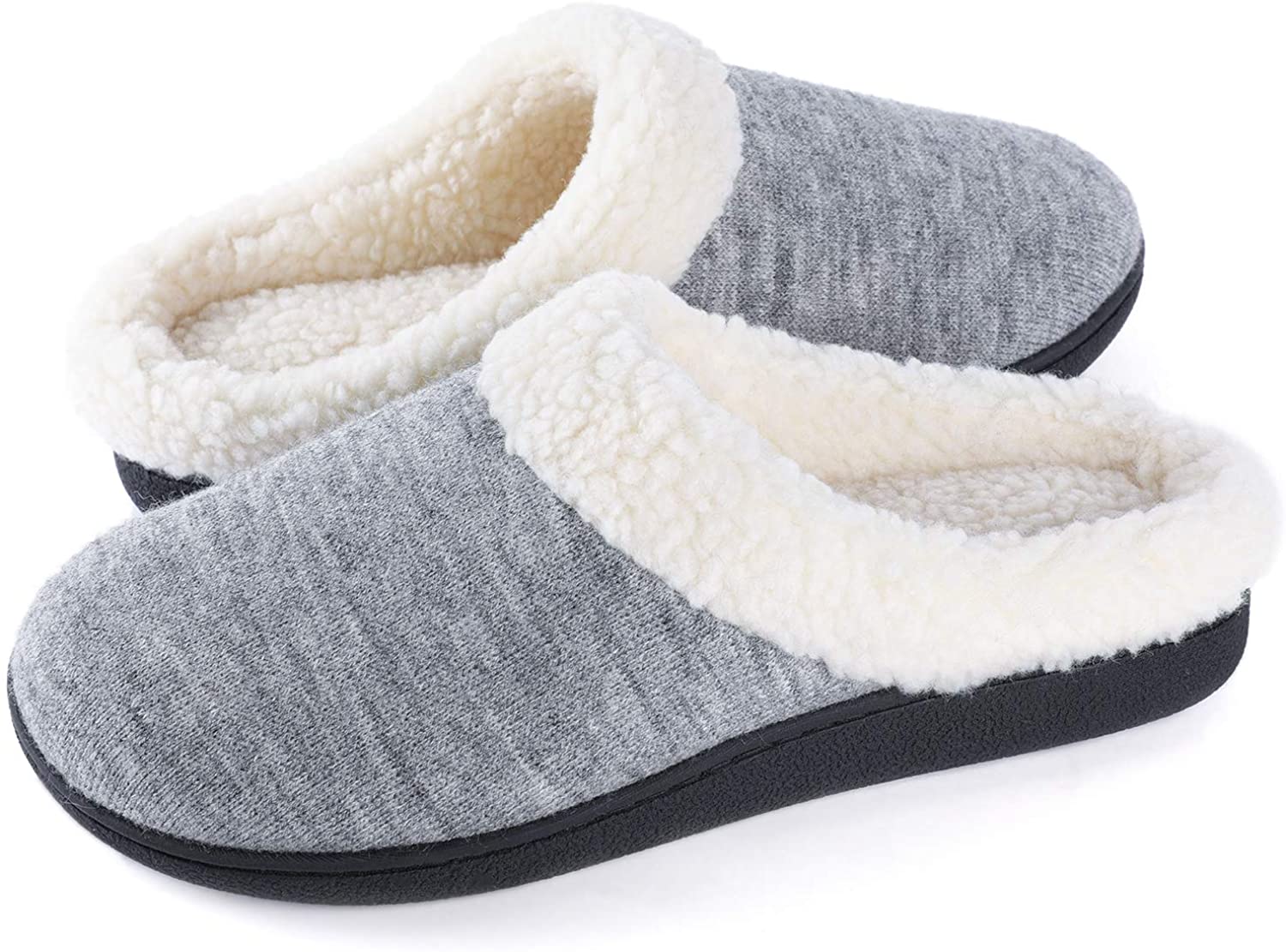 Women's Cozy Memory Foam Slippers Fuzzy Wool-Like Plush