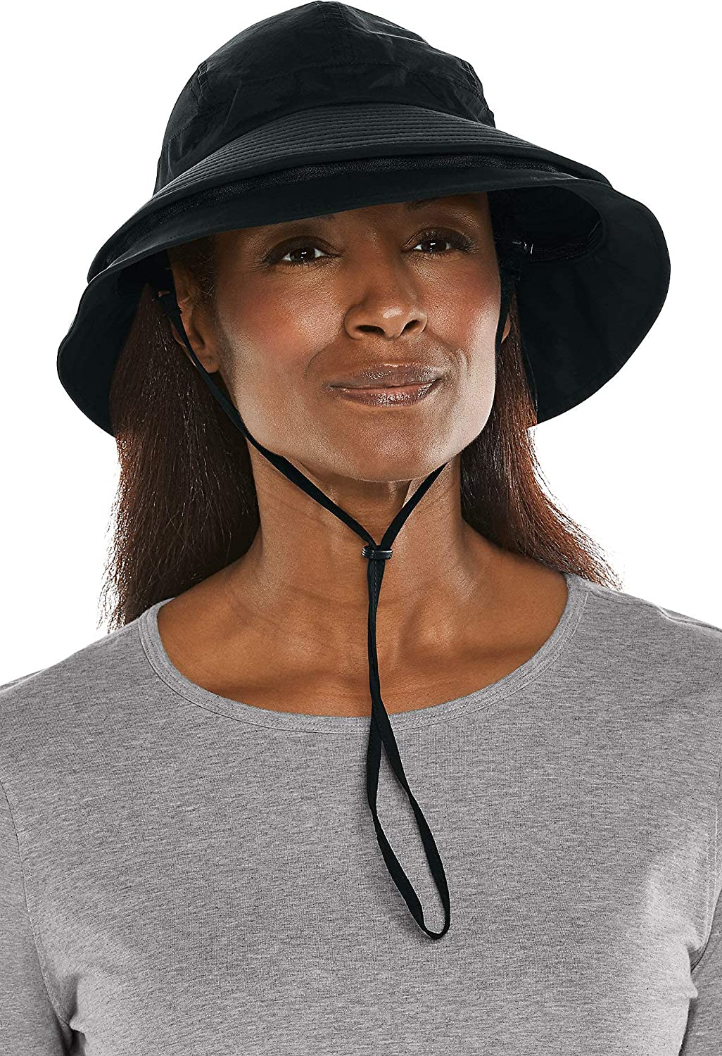 coolibar wide brim sun hat