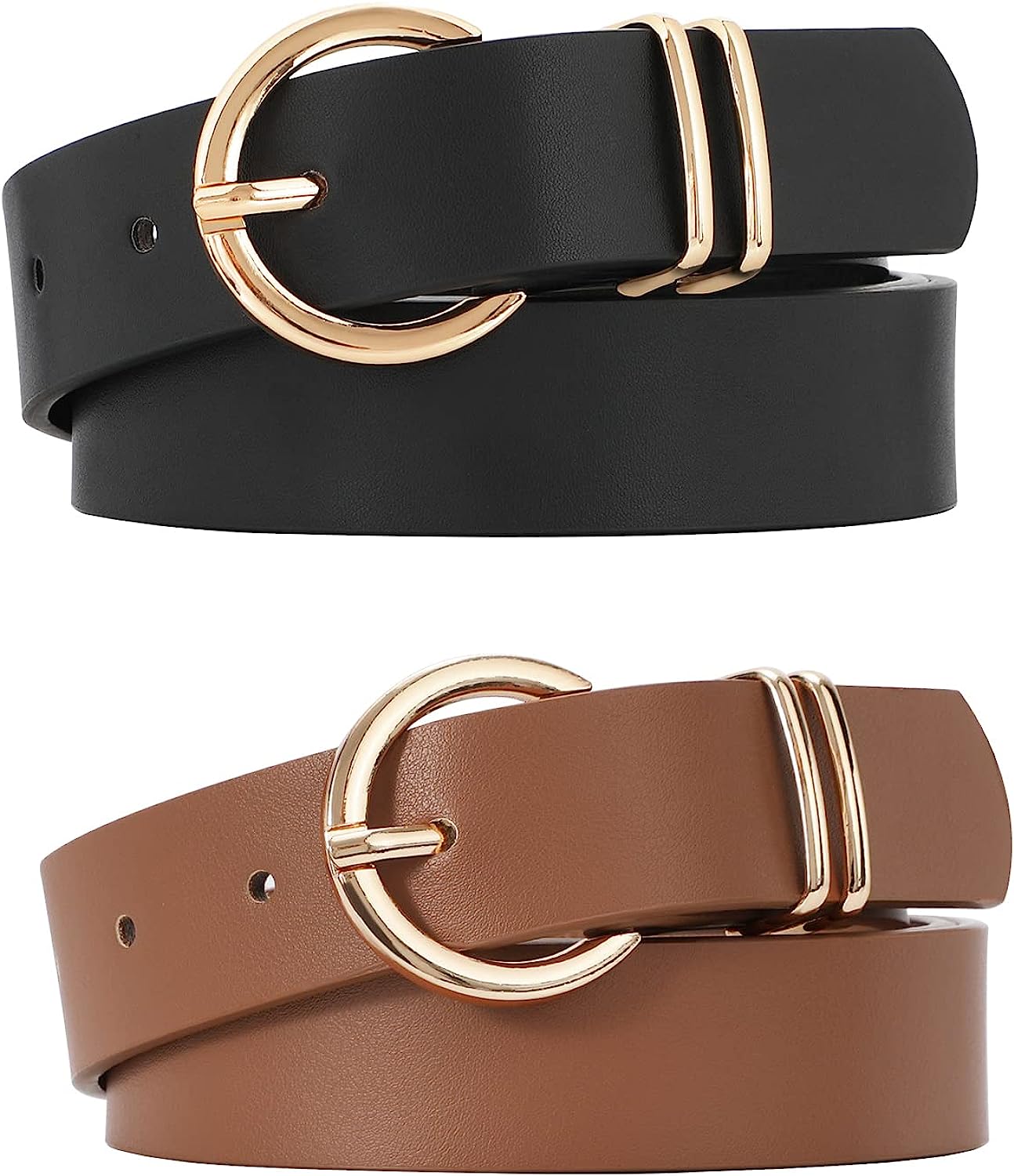 2pk Leather Belts