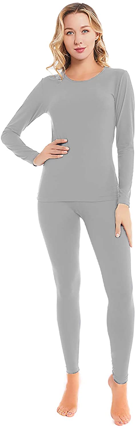 Thermal Underwear for Women Ultra-Soft Long Johns Set Cotton Base Layer  Winter S