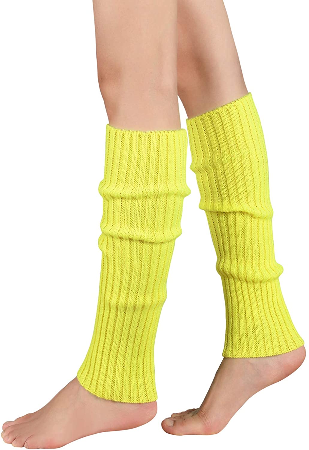 80s 90s Leg Warmer Socks 4 Pairs SOCKFUN Leg Warmers for Women Leg Warmers for Girls Knit Leg Warmers for Women Winter 