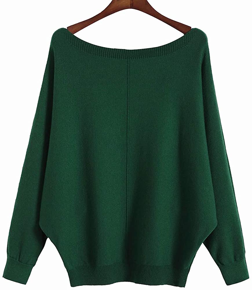 Ckikiou Women Sweaters Batwing Sleeve Casual Cashmere Jumpers Winter  Pullovers | eBay