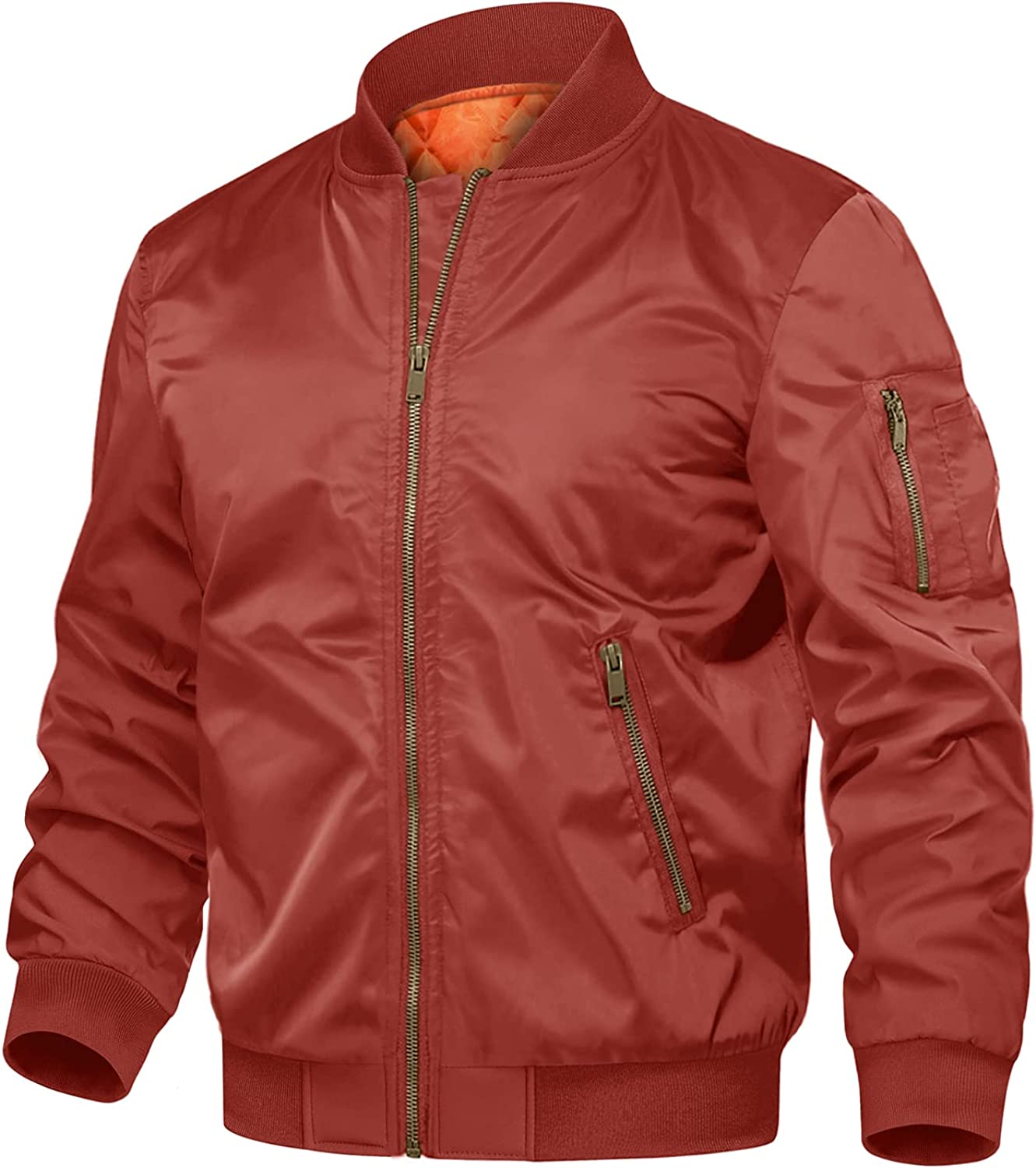 TACVASEN Men's Jackets-Windproof Bomber Jacket Full Zip Winter Warm Padded  Coats Outwear : : Clothing, Shoes & Accessories