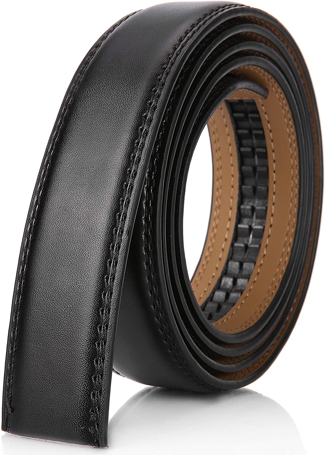 Mio Marino Mens Genuine Leather Ratchet Belt Replacement Strap 1.18 ...