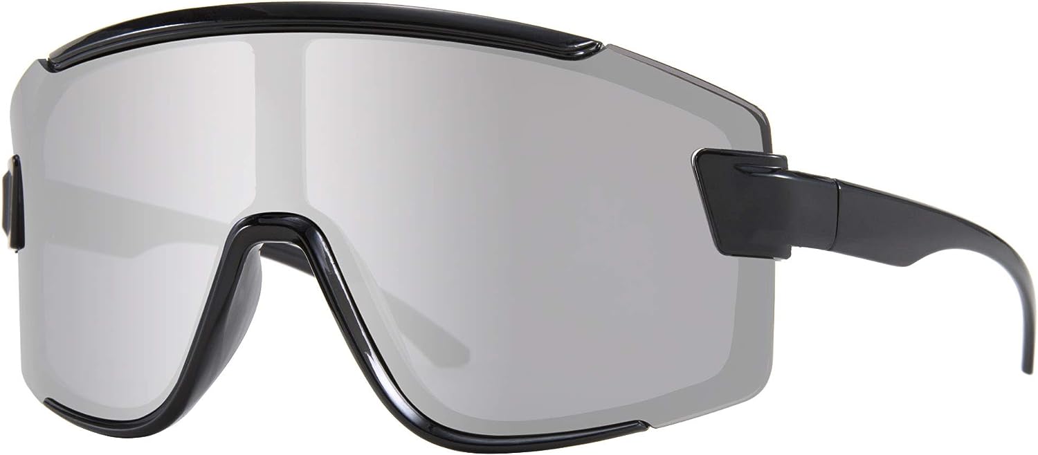  Karsaer Vision Big Shield Wraparound Sunglasses Rave for Men  Women Neon Sun Visor Glasses Cycling Ski Shades 80s 90s : Clothing, Shoes &  Jewelry