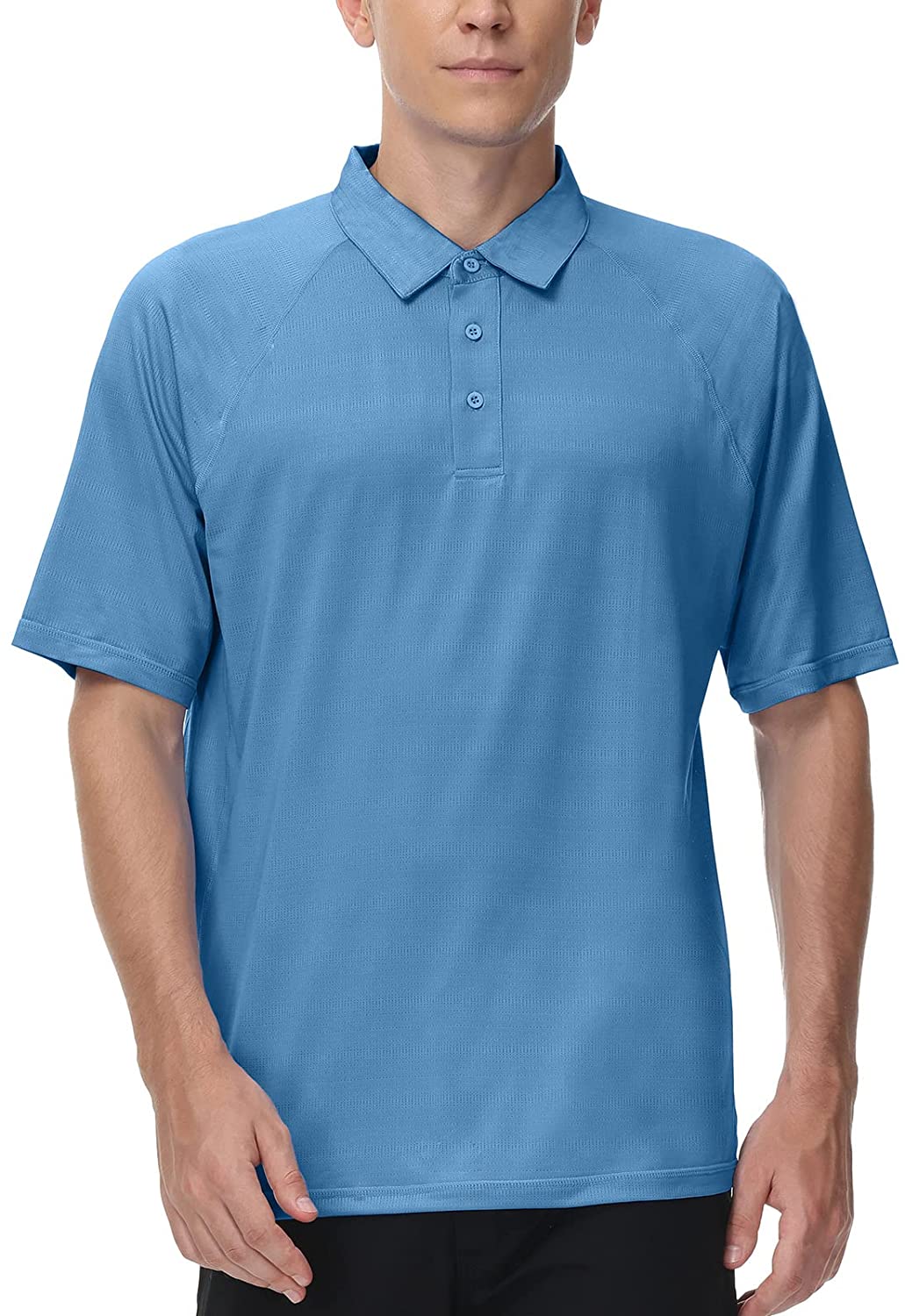 MOHEEN Men's Polo Shirts Moisture Wicking Performance Short Sleeve Solid  Golf Po