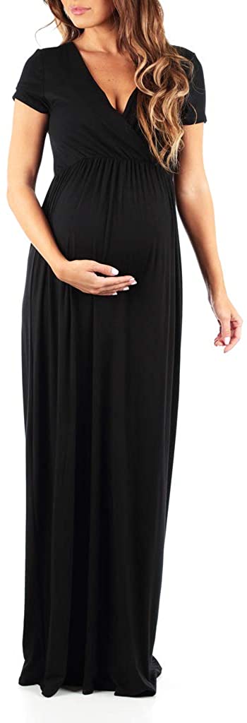 Made in USA Maternity Short Sleeve Dress 