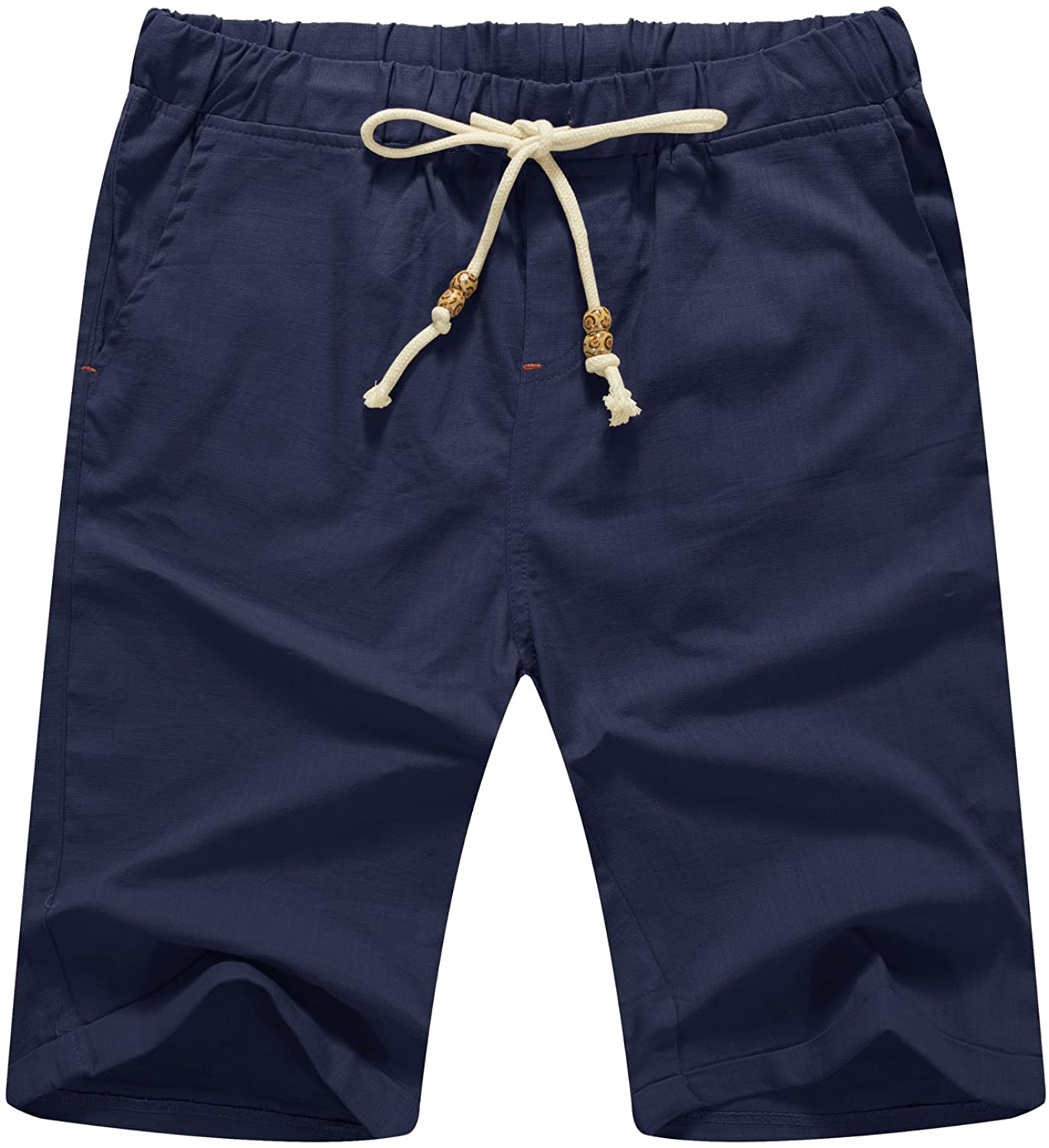 Sailwind Men’s Linen Shorts Casual Drawstring Summer Beach Shorts 
