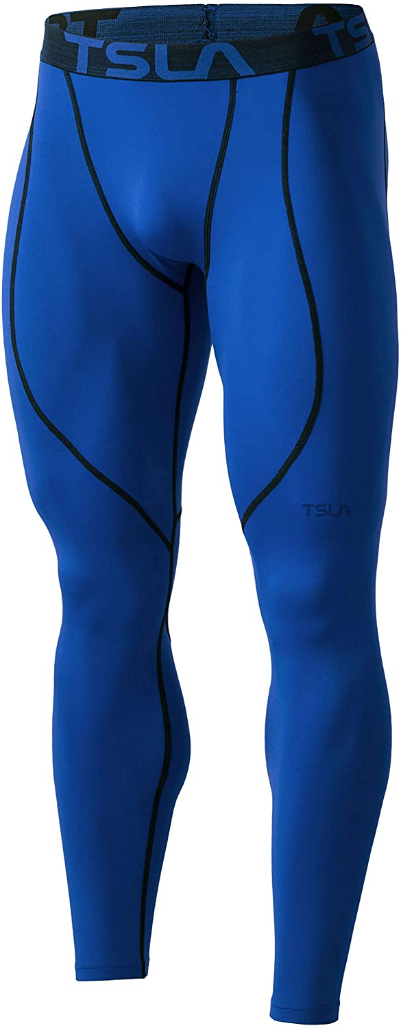 TSLA 1 or 2 Pack Men'S Thermal Compression Pants, Athletic Sports