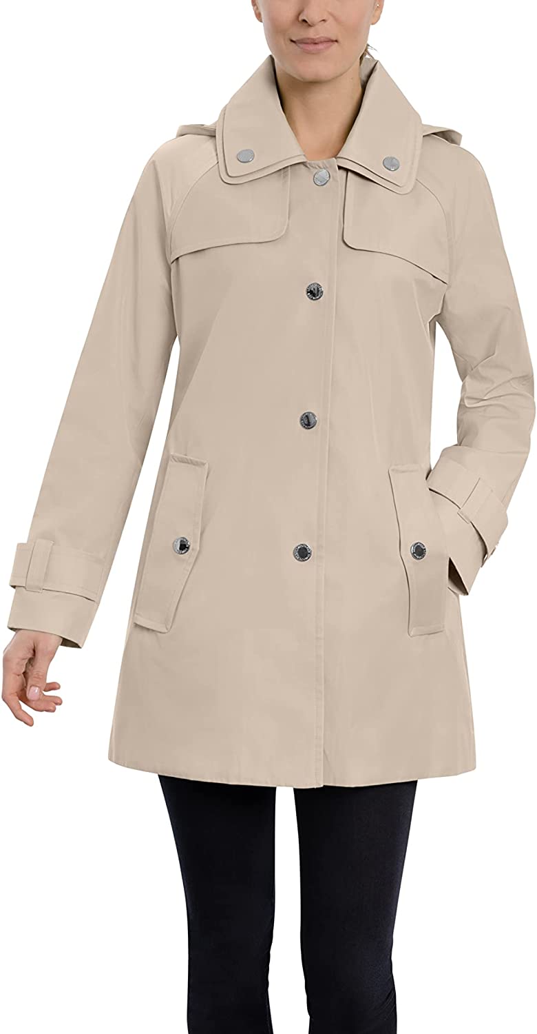 London fog double 2025 collar trench coat