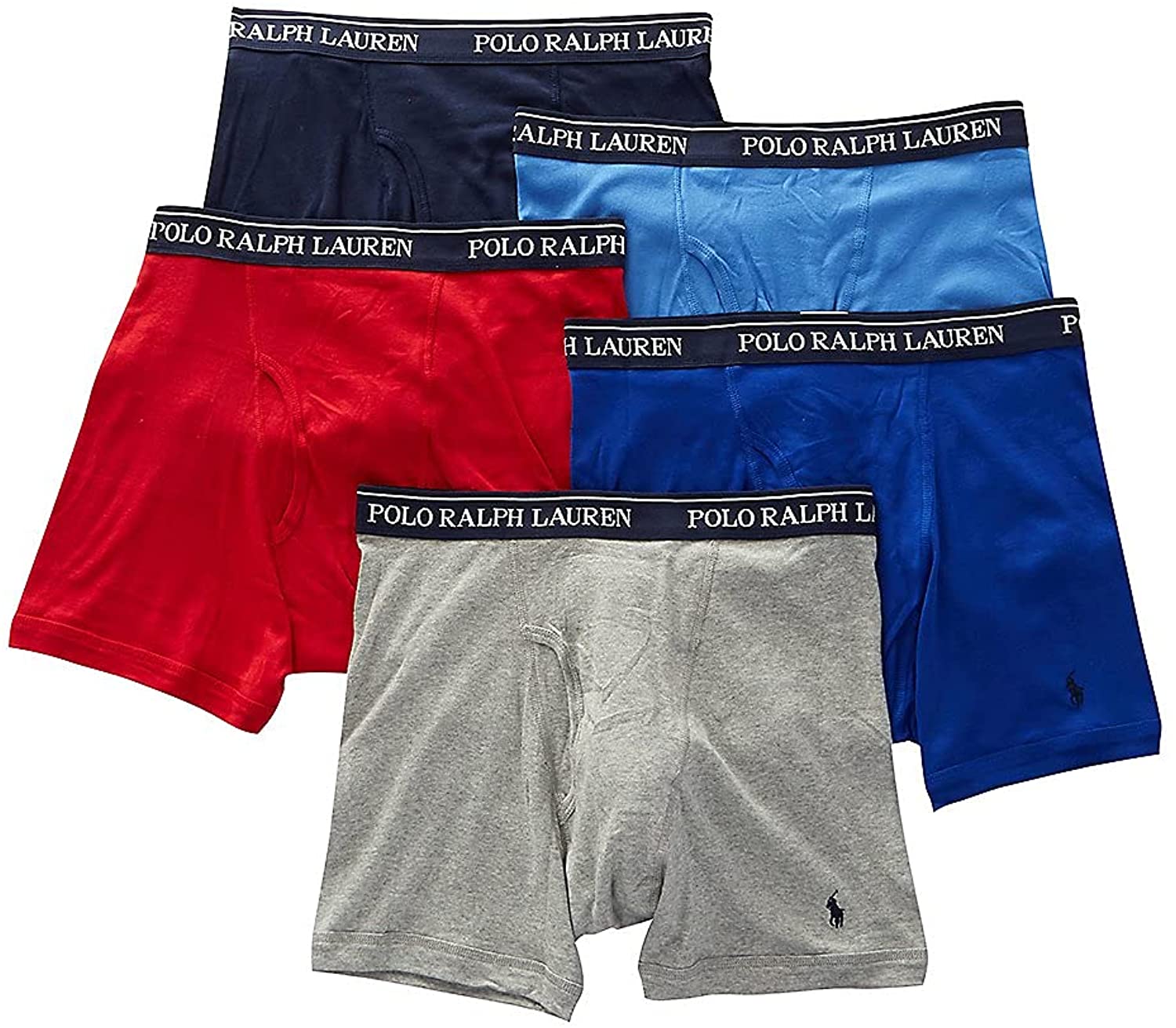 Polo Ralph Lauren Underwear Mens 5 Pack Classic Fit Boxer Briefs
