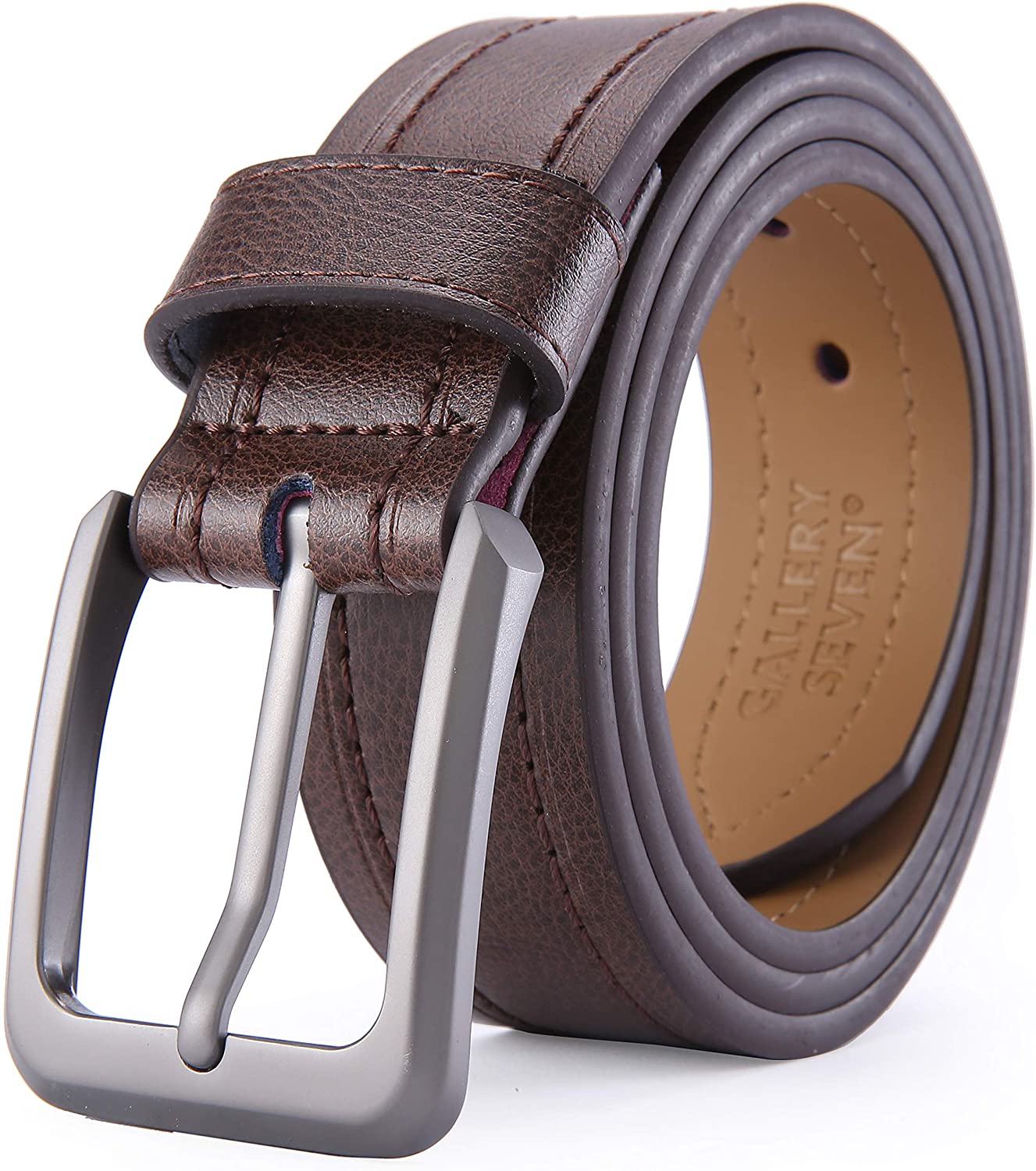 Gallery Seven Leather Belts For Men, Classic Jean Belt, Mens Casual ...