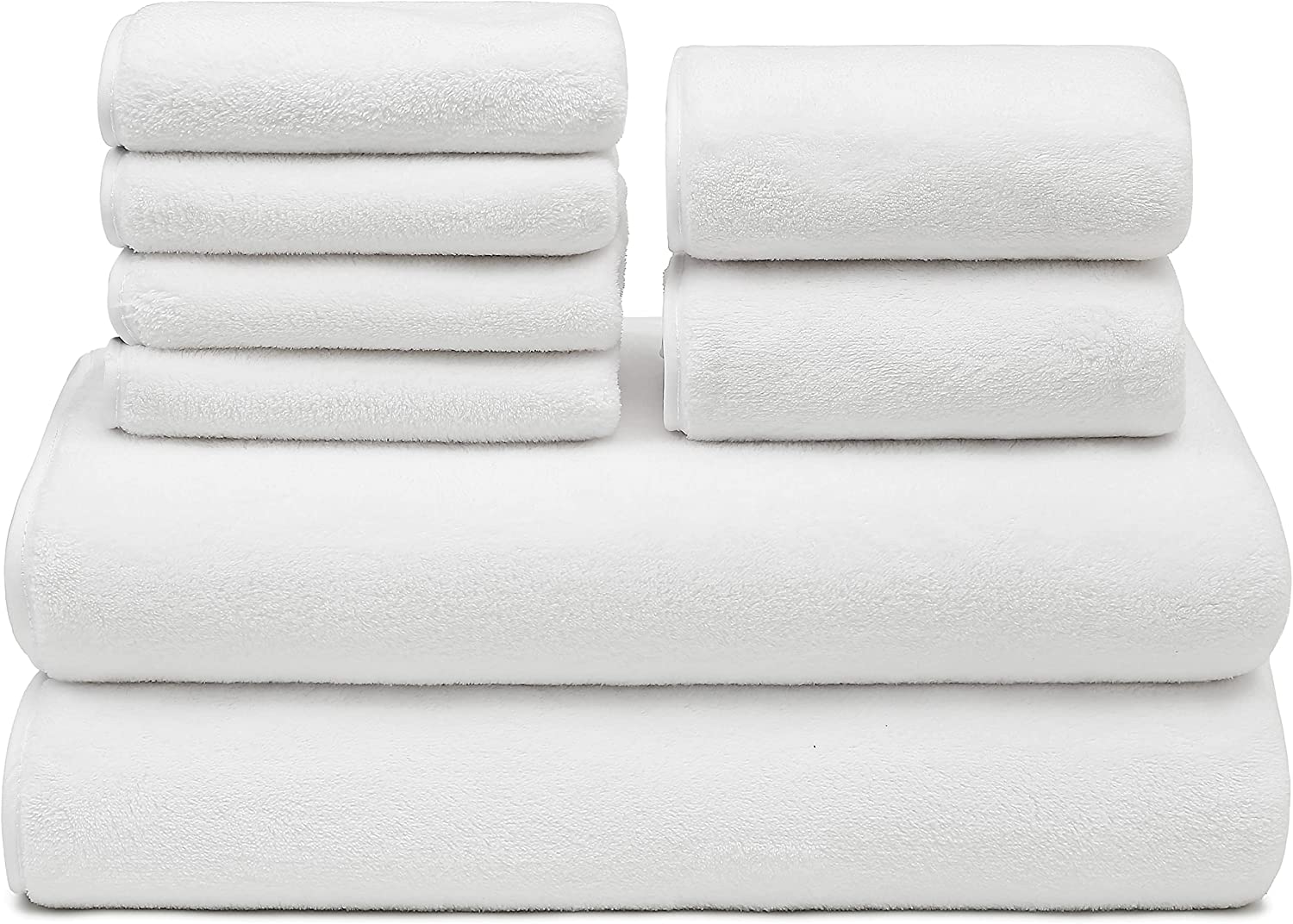 GraceAier Ultra Soft Bath Towel Set - Quick Drying - 2 Bath Towels