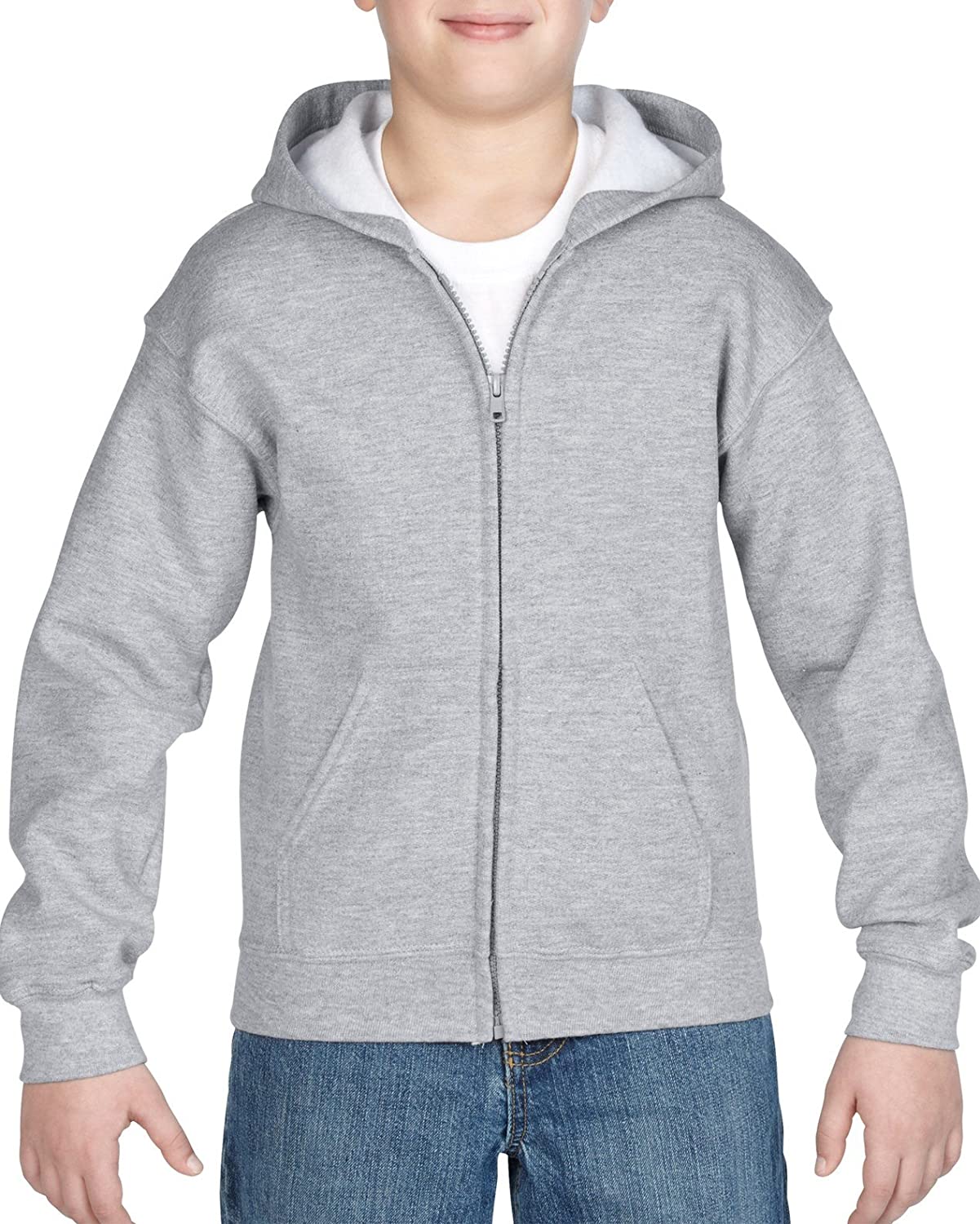 thumbnail 24  - Gildan Men&#039;s Fleece Zip Hooded Sweatshirt, Style G18600
