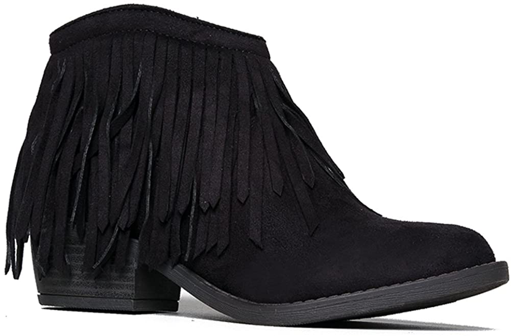 soda fringe booties