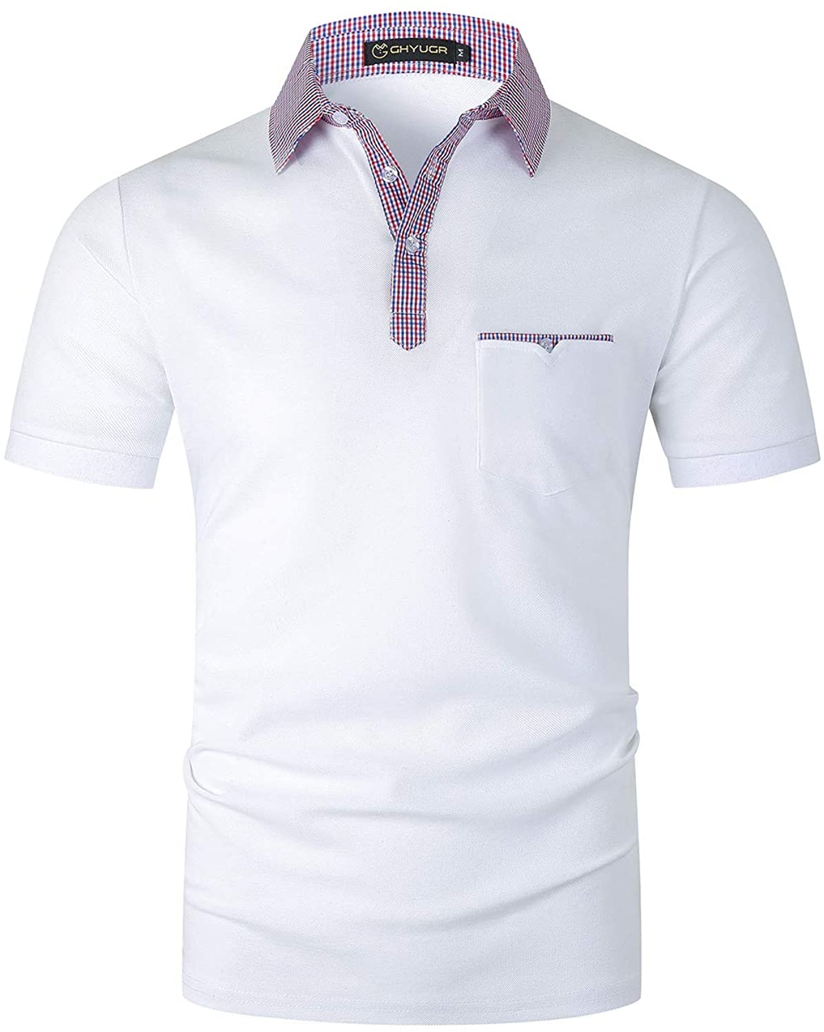 quality merchandise GHYUGR Short Sleeve Polo Shirts for Men Basic ...