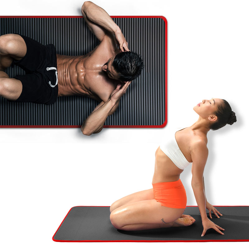 10mm Yoga Mat Extra Thick 1830*610mm NRB Non-slip Pillow Mat For Men Women Fitness Tasteless Gym Exercise Pads Pilates Yoga Mat-5