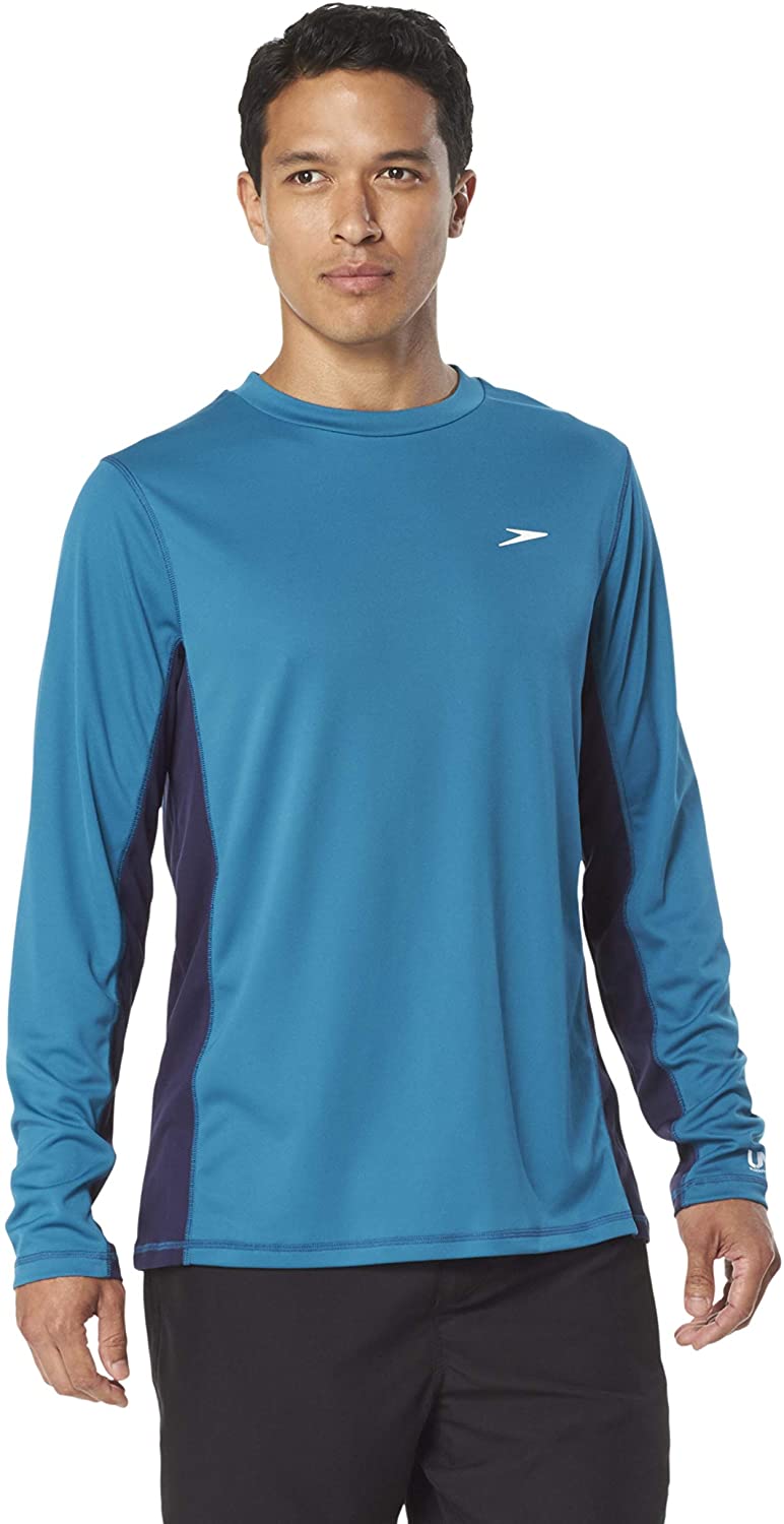 Speedo Men's UV Swim Shirt Long Sleeve Longview Tee | eBay