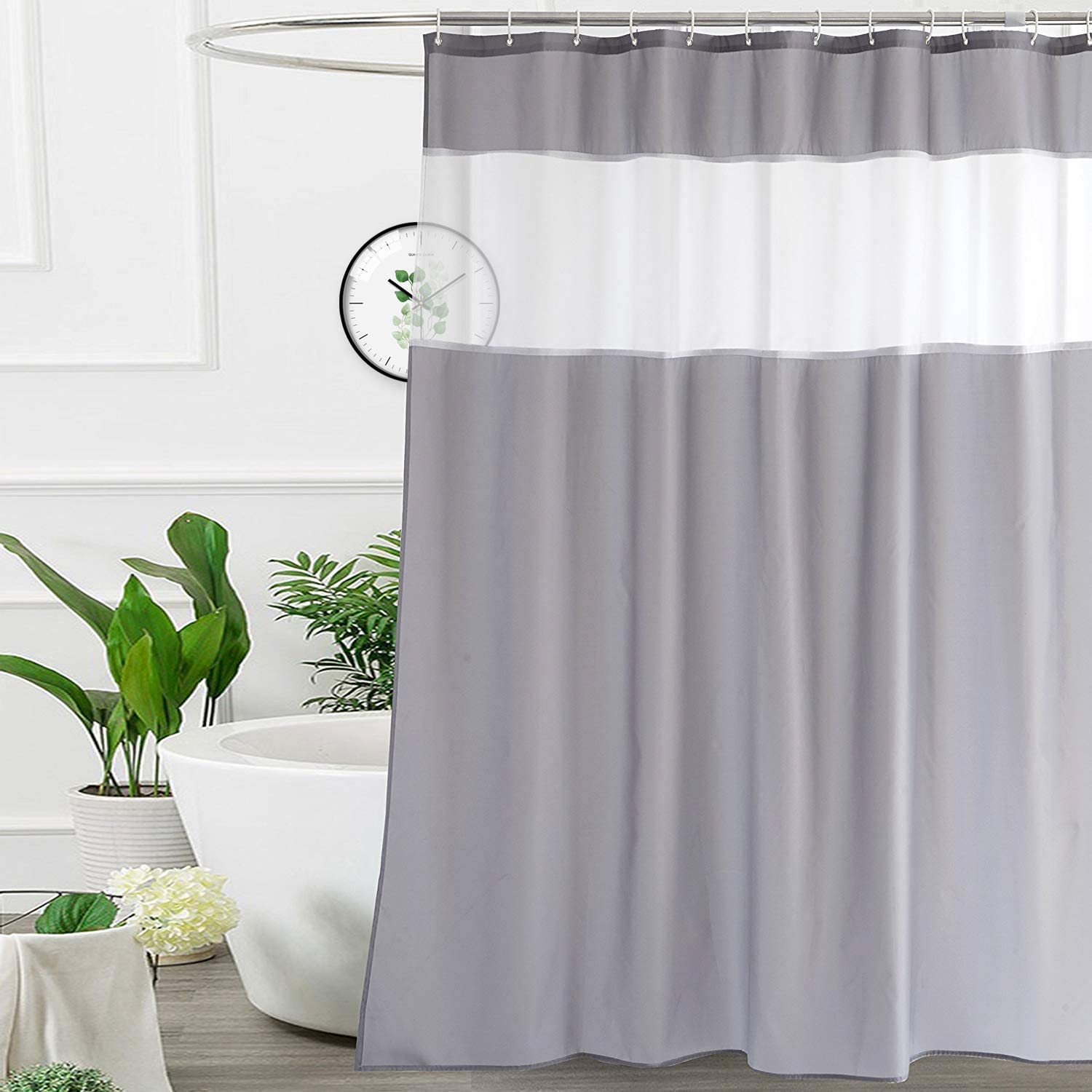 Ufriday 36x72 Inch Stall Size Shower, What Are The Dimensions Of A Stall Shower Curtain
