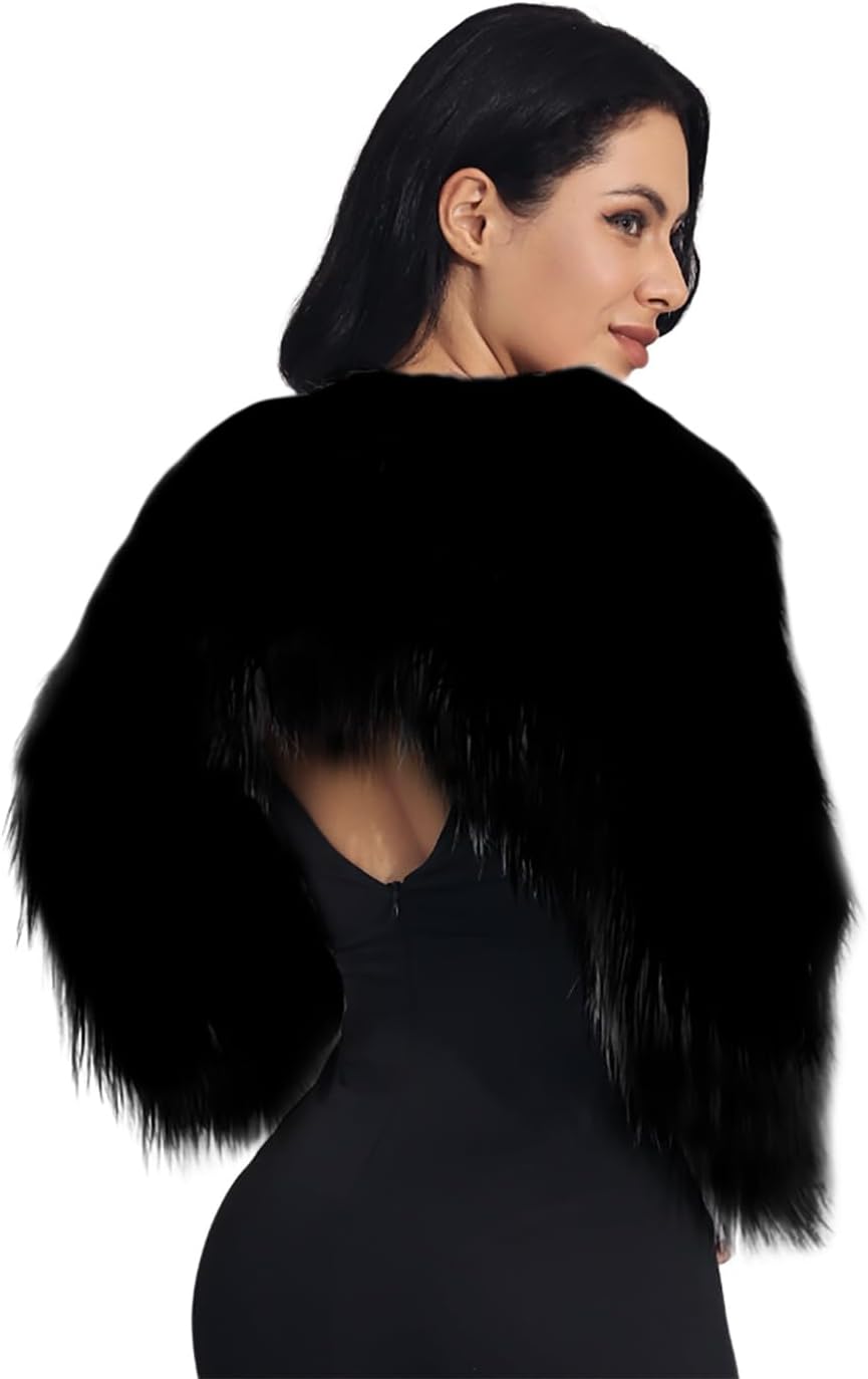 Faux Fur Evening Jackets for Women