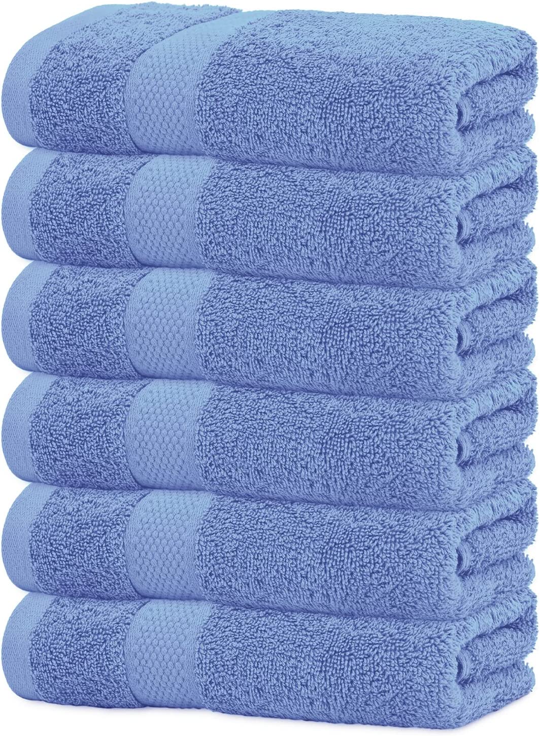 Infinitee Xclusives Luxury Blue Bath Towels (4 Pack 27x54inches