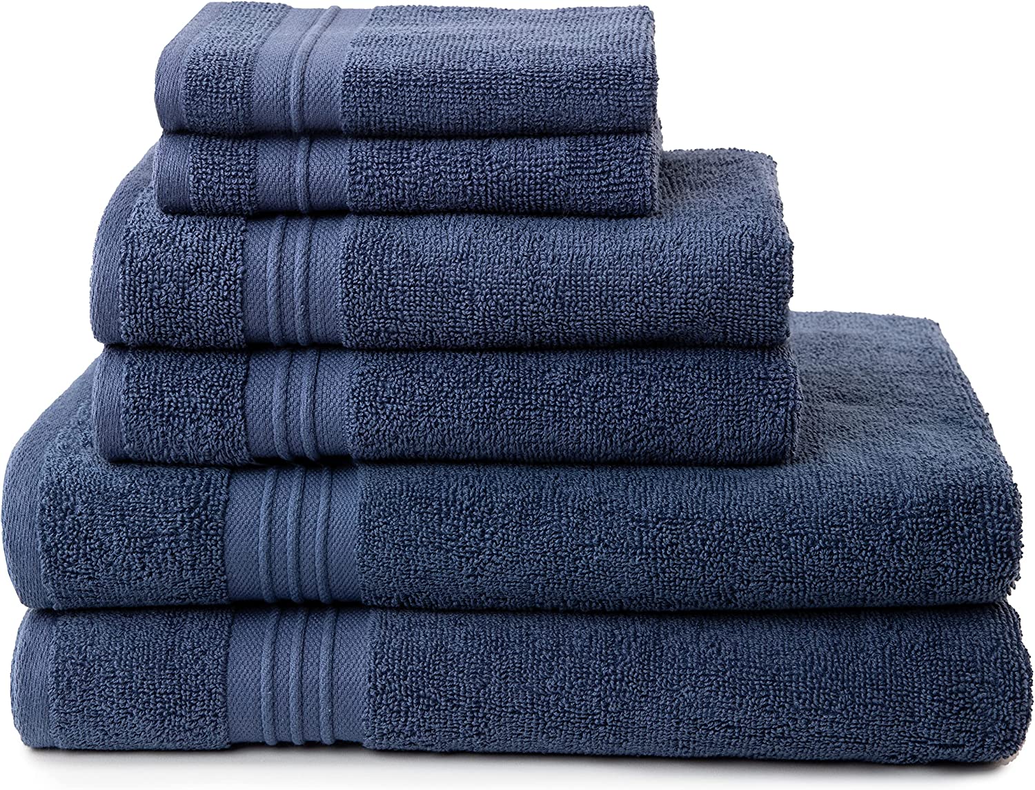 Sticky Toffee Blue Hand Towels Set for Bathroom, Oeko-Tex Terry Cotton,  Soft and Absorbent Hand Towel, 500 GSM, Set of Two, 16 in x 28 in 2 Piece  Hand Towels Blue