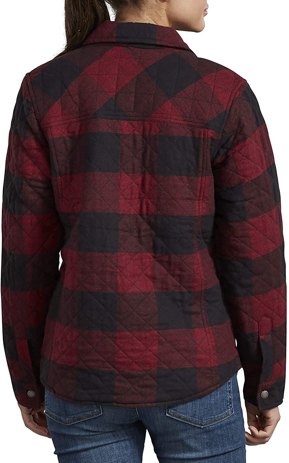 Dickies Womens Quilted Flannel Shirt Jacket