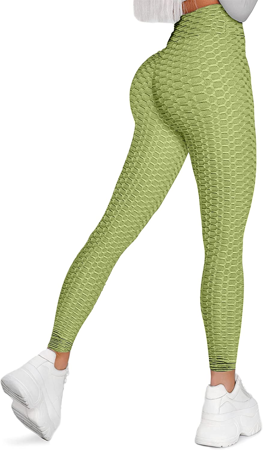 Women's High Waist Active Stretch Workout Yoga Pants - Tummy Control Anti  Cellul