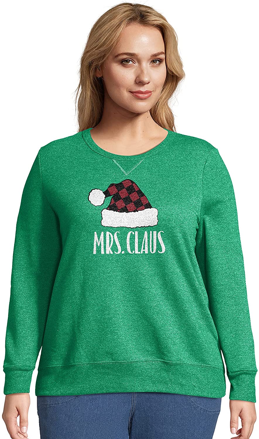 Kerst shirt vrouwen Kleding Dameskleding Hoodies & Sweatshirts Sweatshirts Plus Size beschikbaar. Pailletten Elleboog Patch Cute Not Your Ugly Christmas Sweater Kerstboom Elleboog Patch Sweatshirt 