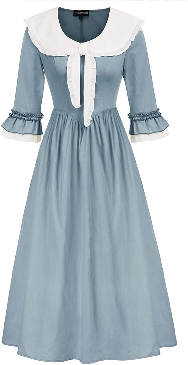 Civil War Victorian Renaissance Medieval Frontier Pioneer Dress Gown Costume 
