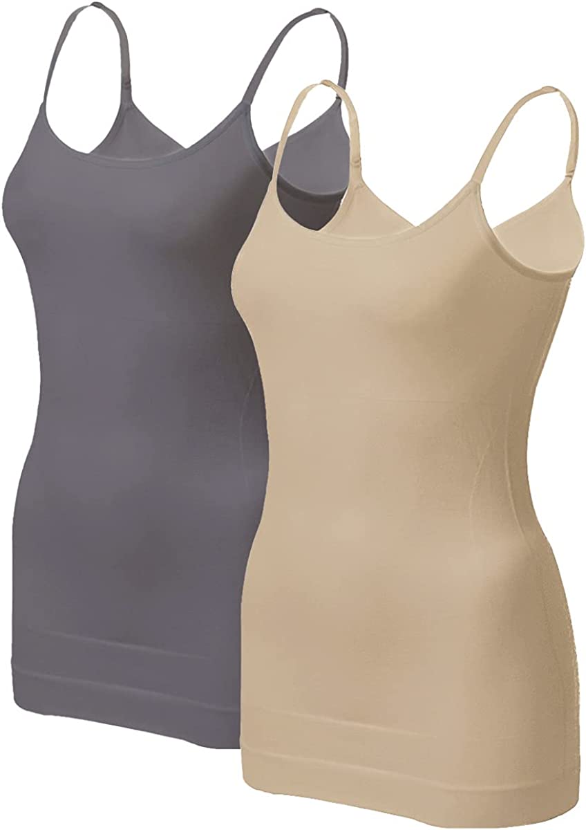 EUYZOU Women's Tummy Control Shapewear Tank Tops - Seamless Body Shaper  Compress