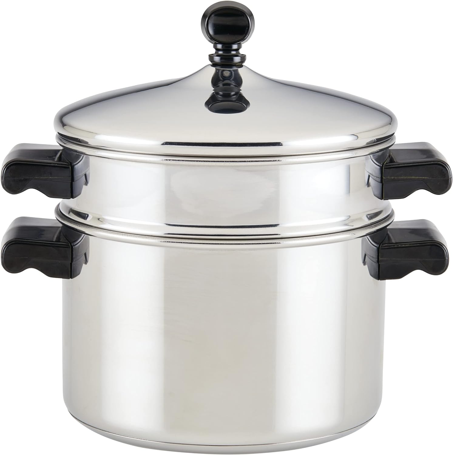 Farberware Classic Stainless Steel 2-Quart Mirror Satin Covered Saucepan,  Silver