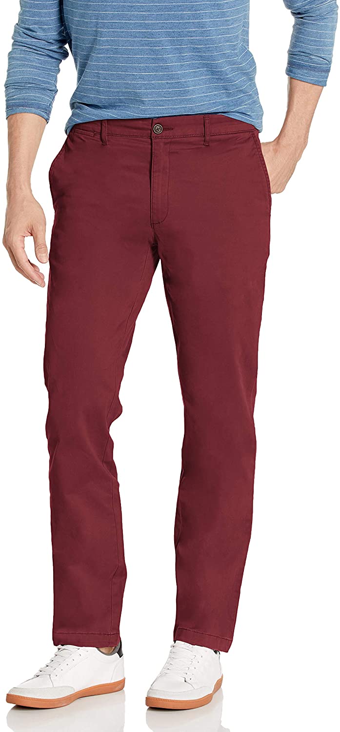 Men's Comfort Stretch Chino Pants, Slim Fit, Straight Leg