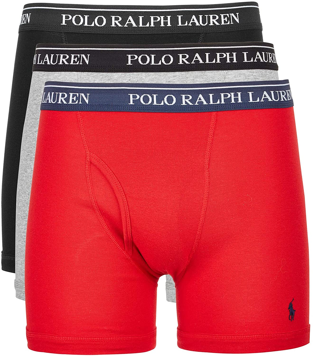 Polo Ralph Lauren Classic Fit w/Wicking 3-Pack Boxer Briefs Andover ...
