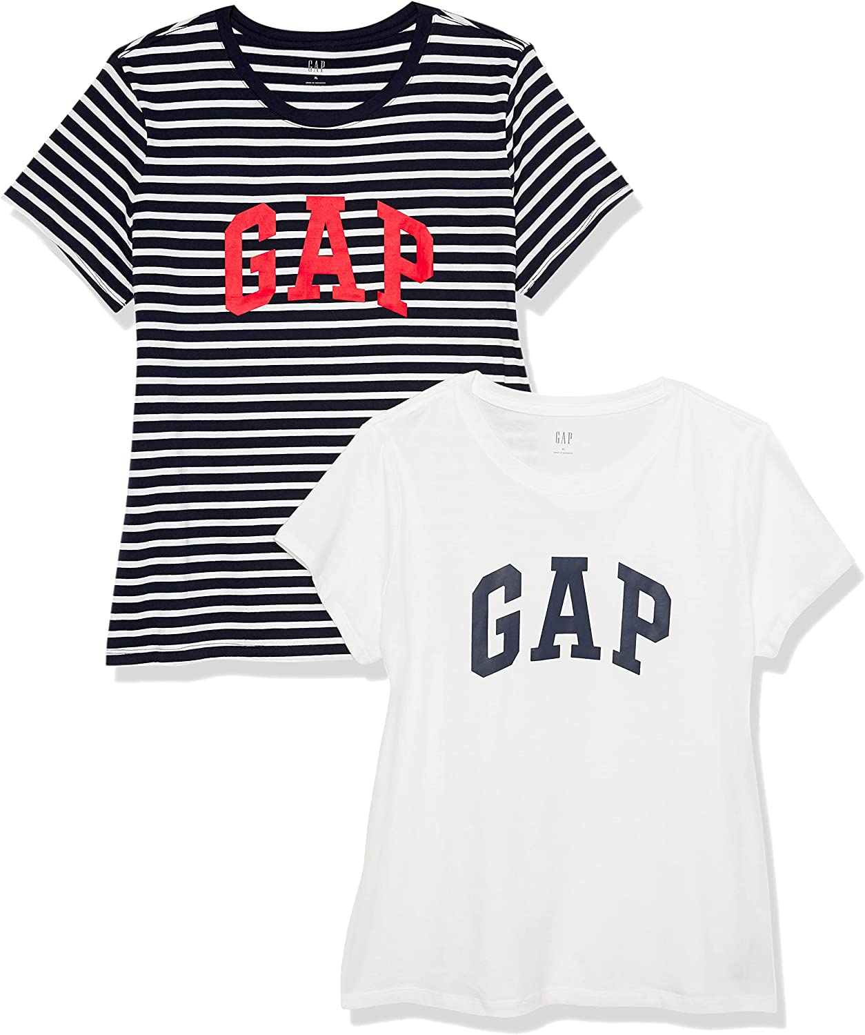 GAP Women's 2-Pack Long Sleeve Logo Tee T-Shirt