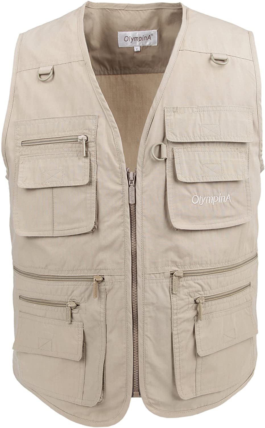 LUSI MADAM Mens Mesh Outdoor Fly Fishing Vest with Pockets