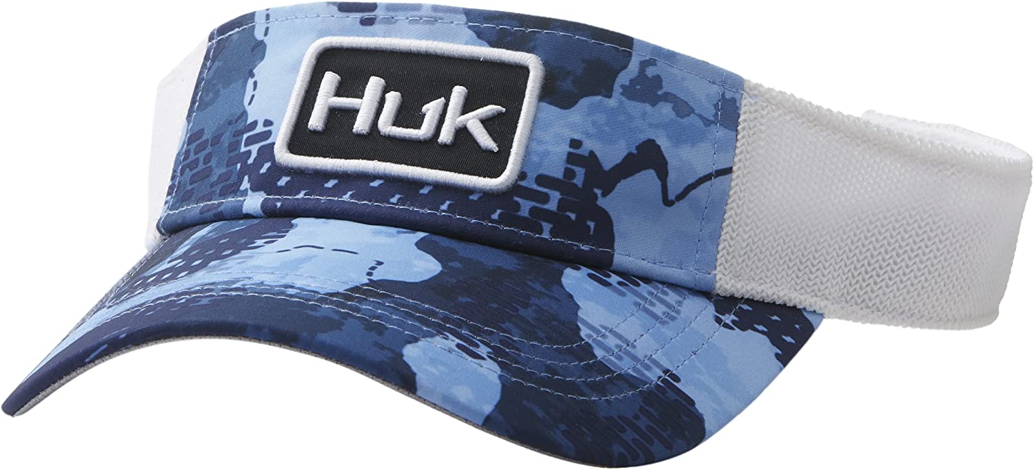 まとめ買いでお得 Visor, Fishing Anti-Glare Huk'd Men's HUK Dusk 1 Blue, 帽子 -  sportmalta.mt