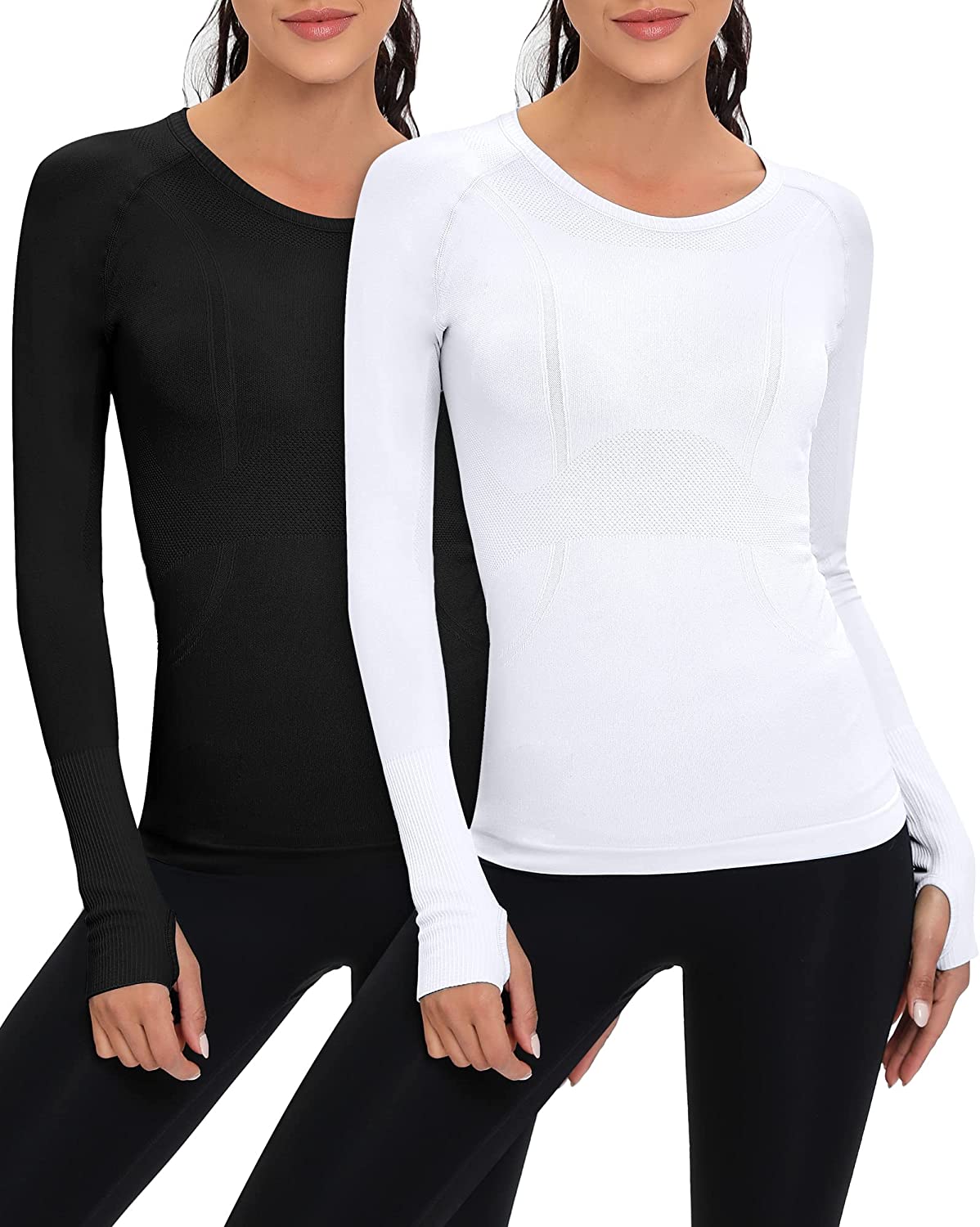  Workout Shirts Women Short Sleeve Tops Compression