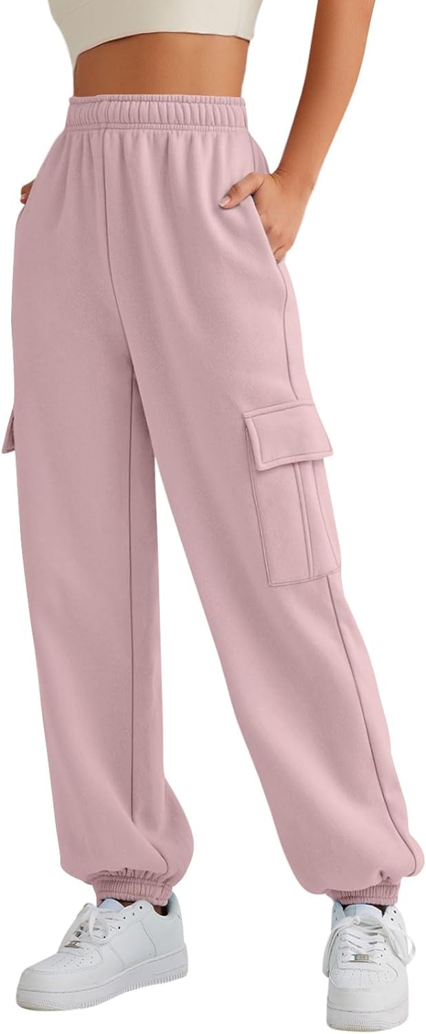 AUTOMET Womens Cargo Sweatpants Casual Baggy Fleece High Waisted Joggers  Pants : : Clothing, Shoes & Accessories
