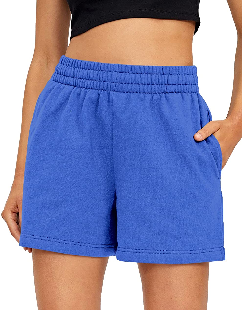 AUTOMET Women's Shorts Casual Summer Drawstring Comfy Elastic High Waist  Running Shorts with Pockets, Grey, X-Small : : Clothing, Shoes &  Accessories