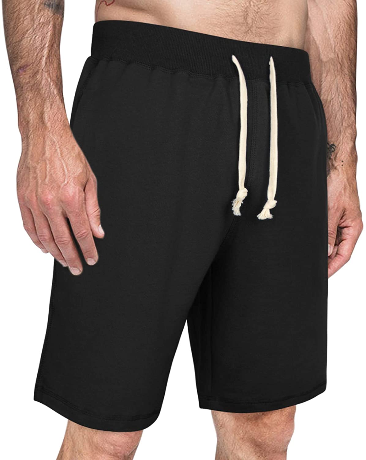 Lounge Shorts with Pockets ThEast Mens Casual Cotton Athletic Shorts 