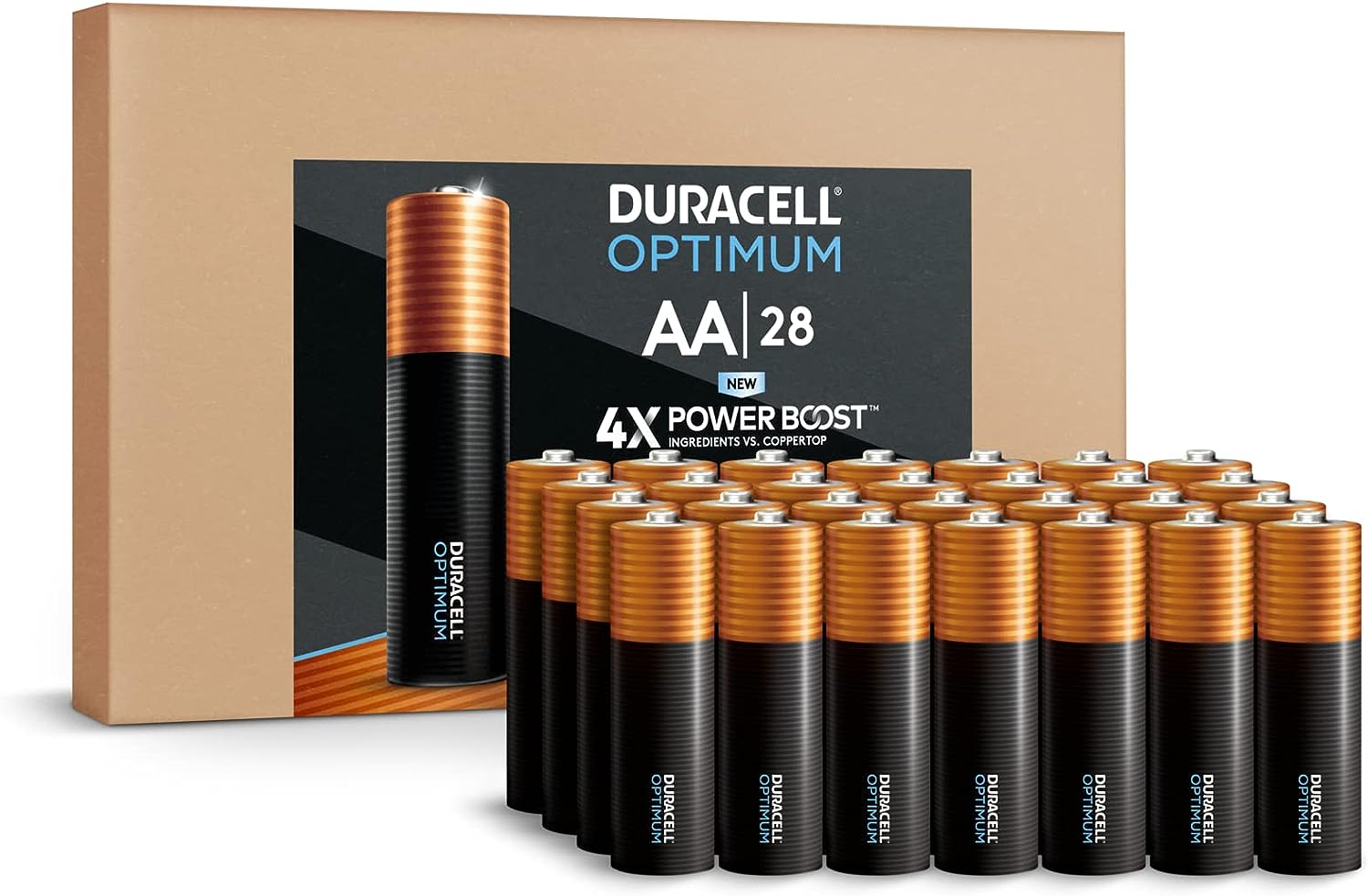 Duracell Optimum AA Batteries, pack of 8