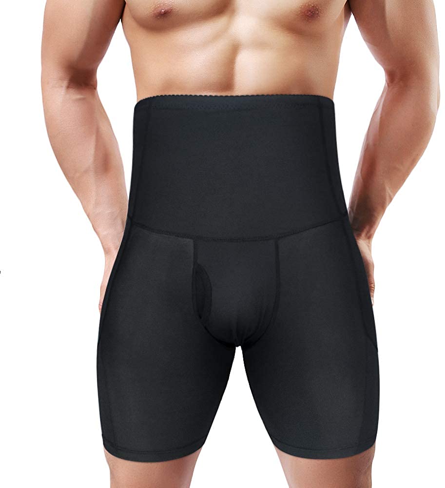 RIBIKA Men's Padded Shorts Boxer Underwear Tummy Control Shapewear ...
