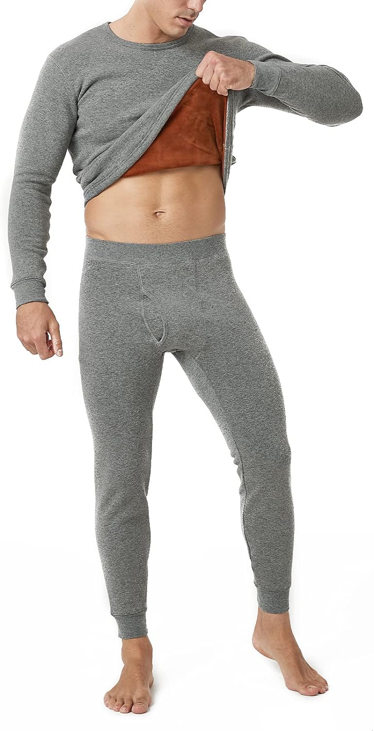 LAPASA Men's Ultra Heavyweight Thermal Underwear Set Extreme Cold Weather  Base L