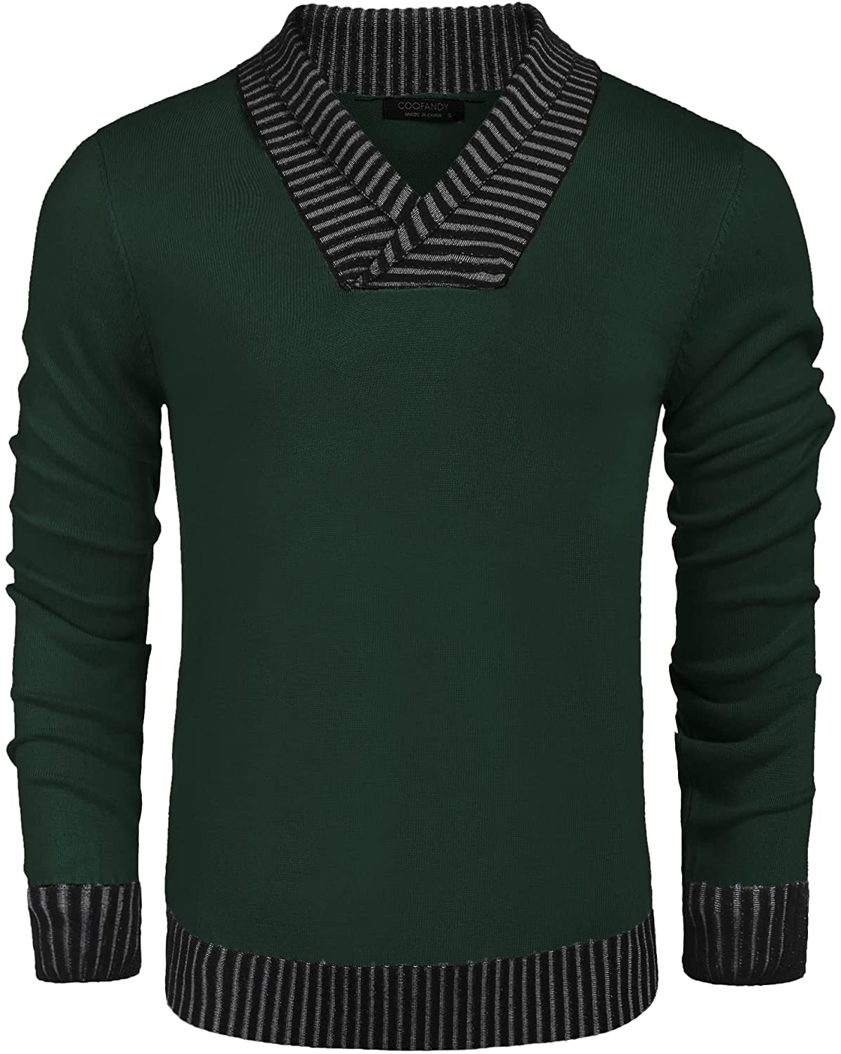 COOFANDY Men's V Neck Dress Sweater